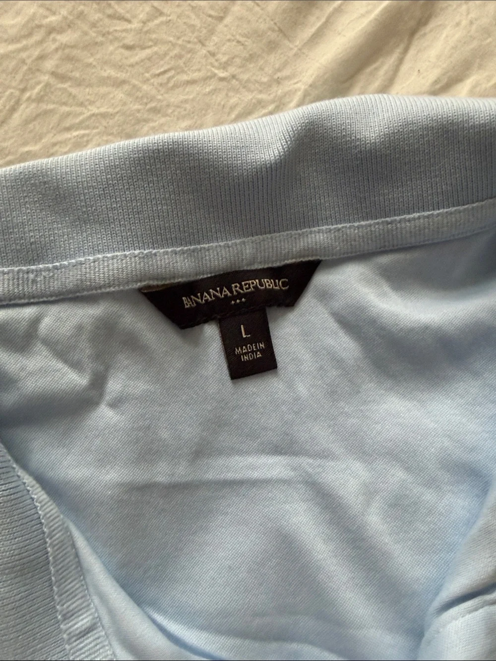 Banana Republic Light Blue Polo Shirt